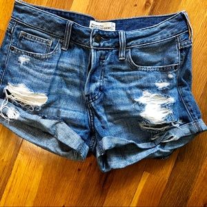 Abercrombie Distressed Boyfriend Shorts